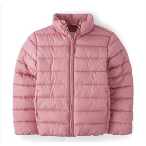 Girls’ Mauve Puffer Jacket